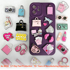 Autocollant métallique pour té<span class=keywords><strong>l</strong></span>éphone portable, sac de voyage, sac de bagages d'avion, sac de passeport, autocollant métallique pour té<span class=keywords><strong>l</strong></span>éphone, grand stock - Product Image 1