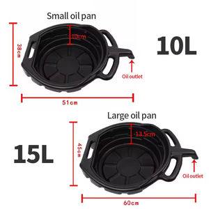 Bac de vidange d'huile |   Plastique noir anti-éclaboussures |   Bac de récupération d'huile moteur en plastique épaissi pour réparation automobile - Product Image 2