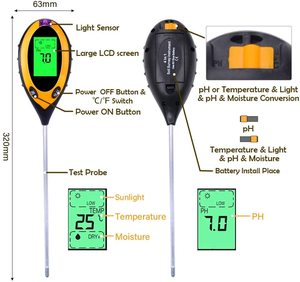 ขายส่งดิจิตอลที่ดีที่สุดPHดินสวน4 In 1 <span class=keywords><strong>Tester</strong></span> - Product Image 5