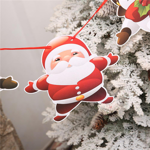 Băng Rôn Giáng Sinh 3 Mét Trang Trí Giáng Sinh Navidad Năm Mới C57 Cờ Treo Giấy Vòng Hoa Treo Cây Giáng Sinh Hươu Ông Già Noel - Product Image 2