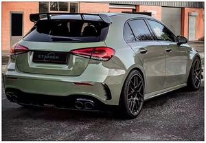 W177 Classe A 2019-2021 Mises à niveau Hatchback <span class=keywords><strong>A35</strong></span> A45 Amg Bodykit Diffuseur arrière Pare-chocs Calandre Jupes latérales pour <span class=keywords><strong>Mercedes</strong></span>-Benz - Product Image 4
