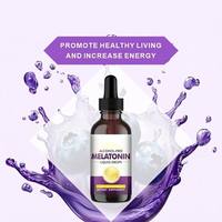 HDK Gouttes liquides de mélatonine 60 ml Sans alcool Soutien au sommeil Relaxation Sommeil de qualité Végétalien Sans OGM Supplément OEM ODM