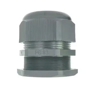 Hot Sales IP68 Waterproof Power Ground PG63 Plastic Connector Fixing Cable Gland for Cable Size 42-50mm