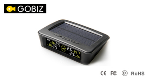 Solar Powered Car <strong>TPMS</strong> Tire Pressure Monitoring System Real-Time LCD Display with <strong>4</strong> External <strong>Sensors</strong> for SUV/Car - Product Image 5
