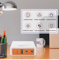 Mini UPS Uninterruptible Power Supply AC 100-240V 8800mAh DC 9V/12V/5V Lightning untuk Router WiFi Kamera CCTV-QIXIN QX-600