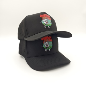 Casquette de golf 5 panneaux en gros, personnalisable avec logo imprimé, faible MOQ, OEM, sublimation, transfert thermique, séchage rapide, article de couvre-chef athlétique - Product Image 3
