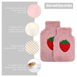 Hot Selling 750ML/1L /2L Hot Water Bag Bottle High Quality Portable <strong>Bouillotte</strong> With Plush Cover Hand Warmers - Product Image 3