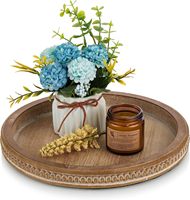 Haute qualité Vintage pays créatif plateau perlé en bois artisanat en bois de qualité pour la décoration de Table de cuisine et les signes muraux