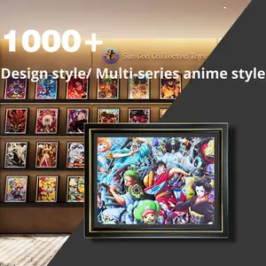 Ventes directes d'usine 3D stéréo peinture cadre Photo une pièce Anime <span class=keywords><strong>chapeau</strong></span> de paille <span class=keywords><strong>Pirate</strong></span> groupe famille Portrait papier papier artisanat - Product Image 4