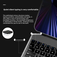 2026 Yeni Ergonomik Sihirli Yüzen Klavye, iPad Pro 11 inç için Alternatif Manyetik Kablosuz Renkli Klavye