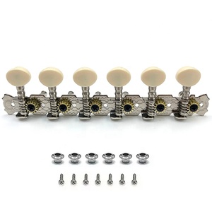 Accordeurs chromés 6L6R pour guitare acoustique à <span class=keywords><strong>12</strong></span> <span class=keywords><strong>cordes</strong></span>, chevilles d'accordage pour mandoline, mécaniques à double trou - Product Image 6