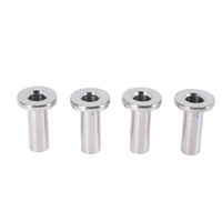 Manchons de fixation en acier inoxydable 316 HIMOWAY pour poteaux en bois, installation DIY pour garde-corps à câble de 1/8 pouce