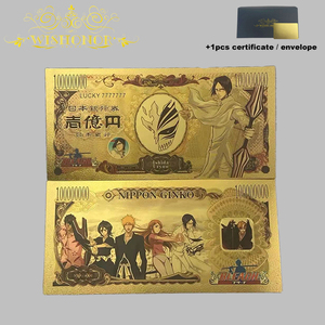 5 soorten Japanse Bleach anime bankbiljetten van goudfolie en plastic voor verzameling - Product Image 2