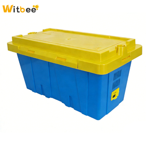 New Witbee Blue Nuc Box for Transporting Bees 5 <b>Frames</b> Locking Lid <b>Plastic</b> Polypropylene for Commercial Beekeeper - Product Image 2