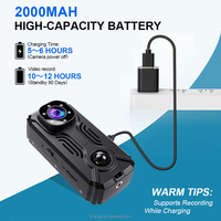 Mini caméra corporelle WIFI 2K MD37 Surveillance sans fil Vision nocturne HD Détection de mouvement WIFI P2P avec IR-CUT Mini caméra corporelle pour voiture