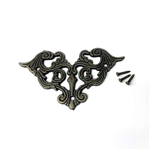 Mingmao Hardware Zinc Alloy <b>Corner</b> <b>Protector</b> Antique Butterfly Shape For Wooden Box Decorative Flat Hollowed Out - Product Image 3