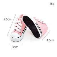 Chaussures de poupée BJD en toile colorées de 7,5 cm, 60 cm, pour Gnome, échelle 1/4, chaussures de poupée BJD pour Gnomes
