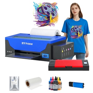 Printer Printing <b>Machine</b> 30cm Textile Dtf Printer A3 Colorsun 1390 1800 Pet Film Flatbed Inkjet Printers for T-shirt - Product Image 1