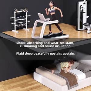 Plancher de protection d'exercice d'haltères et d'haltères Tapis en caoutchouc de gymnastique fonctionnel avec caractéristiques d'absorption des chocs et de résistance insonorisée - Product Image 2