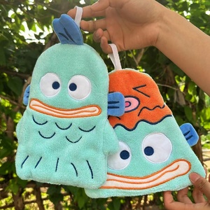 Toalla de Felpa de Dibujos Animados, Toalla Absorbente para Limpieza de Manos para Niños, con Diseño de Pulpo Feo y Adorable, Regalo - Product Image 1