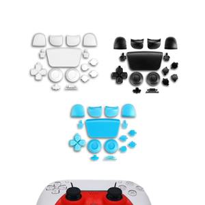 Conjunto de botão para reparo de ps5, conjunto de substituição com teclas abxy para controle de ps5, d-pad <span class=keywords><strong>r1</strong></span> <span class=keywords><strong>l1</strong></span> <span class=keywords><strong>r2</strong></span> - Product Image 3