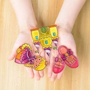 Kit de pegatinas de arte de pintura de ventana <span class=keywords><strong>2</strong></span> en 1 arte pegajoso y juego de juguetes de dibujo de atrapasoles para niños haz tu propia diversión - Product Image 4