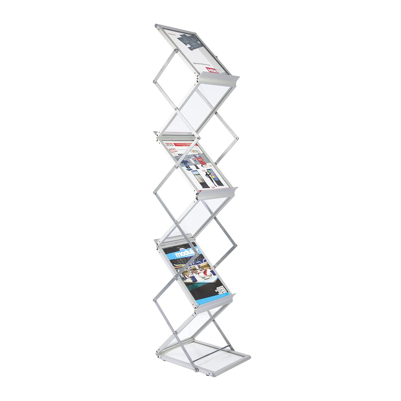Literature Catalog Rack Foldable Magazine Brochure