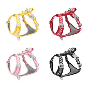 Nouveautés Harnais Réglable Réfléchissant pour <span class=keywords><strong>Chien</strong></span> Durable Respirant en Polyester Empêche l'Évasion Harnais pour Animaux de Compagnie pour Chiens de Petite à Grande Taille - Product Image 4