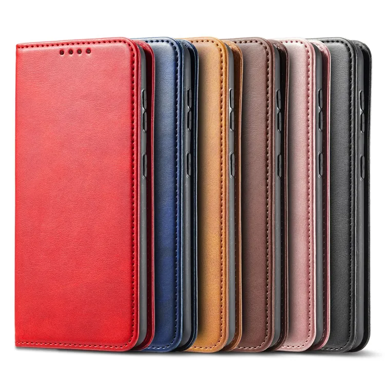 for Samsung Galaxy S23 S22 S22 plus S22 ultra S21 S21 ultra leather flip cover slim card slots wallet case