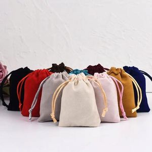 Ulikeke Custom Logo Velvet Drawstring Pouches Dust Proof Closure <b>Makeup</b> Cosmetics Travel <b>Case</b> Small Big Sizes Fashionable Gift - Product Image 1