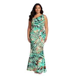 open lace back dress Never Coming Back Green Tropical Dress, Large - The Mint Julep Boutique main image 0