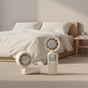 Ventilateur portable USB en plastique noir, petit, économique, pour la maison - Product Image 1