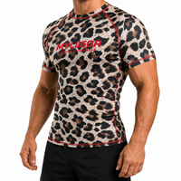 Rashguard de Combat No-Gi BJJ MMA Arts Martiaux Homme Jiu Jitsu Personnalisé Manches Courtes – Rashguard BJJ Jiu Jitsu Brésilien