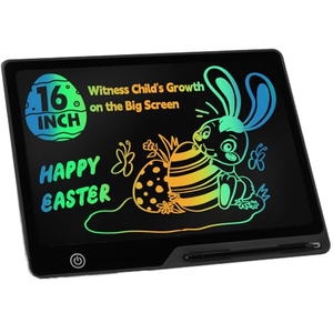 Tablette d'écriture LCD rechargeable de 16 pouces, <span class=keywords><strong>ardoise</strong></span> à dessin portable effaçable pour enfants de 3 à 6 ans, jouets éducatifs en plastique, cadeau - Product Image 1