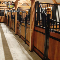 Fácil instalación interior inmersión en caliente marco de acero galvanizado caballo estable caballo caja puesto