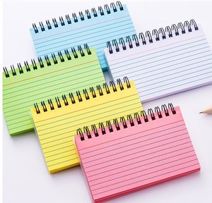 패드 당 50 매가있는 게시물 용 5 밝은 색상 자체 접착 링 바인더 줄 지어 스티커 메모 - Product Image 1