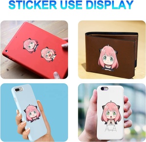 Pegatinas Pequeñas de Anime ONE PIECE/DBZED <span class=keywords><strong>Anya</strong></span>/Marin, Calcomanías Impermeables para Teléfono, Calcomanías Pequeñas 3D - Product Image 4