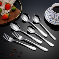 Couverts de haute qualité, cuillère, fourchette, couteau, argenterie classique, acier inoxydable, service de couverts pour mariage, hôtel, table