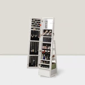 Organizador de Almacenamiento de Joyas con Marco de Plástico Moderno para el Hogar, Espejo de Maquillaje con Iluminación Blanca para Guardar Decoraciones Navideñas - Product Image 2