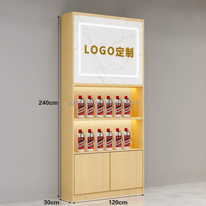 High-End personalizzabile <span class=keywords><strong>vino</strong></span> <span class=keywords><strong>rosso</strong></span> e Baijiu Display Cabinet Premium tabacco <span class=keywords><strong>vino</strong></span> contro vetrina per alberghi supermercati negozi - Product Image 3