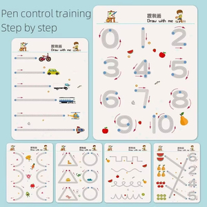 Wholesale Montessori Reusable Tracing Workbook Magical Educational Writing Children Pen Control <b>Training</b> Calligraphy Copybook - Product Image 6