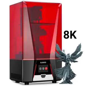 ELEGOO Wholesale Saturn 2 Large Print Size 219x123x250mm 8K Resin LCD 3D Printer With 10'' 8K Mono LCD Professional Printer 3D