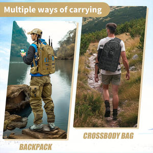 Lightweight PVC Fishing Rod <b>Storage</b> Shoulder Bag <b>Waterproof</b> <b>Outdoor</b> Fishing Equipment Backpack - Product Image 4