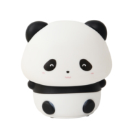 Lampe Panda Mignonne en Silicone Portable à 7 Couleurs Changeantes, Respectueuse de la Peau, Alimentée par Batterie, Veilleuse de Chevet pour Chambre et Voyages en Camping
