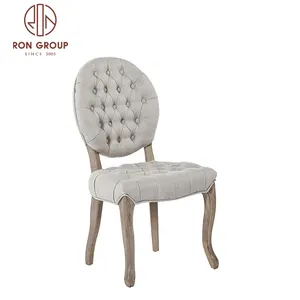 Vente En gros de meubles de réception de Banquet Louis Sillas En venda, coussin En tissu, canapé En bois massif, chaises de mariage