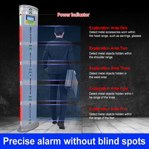 Okul havaalanı ve ofis için Alarm ile <span class=keywords><strong>Metal</strong></span> dedektörü yüksek hassasiyet çok bölgeli güvenlik kapısı ile yürümek - Product Image 5
