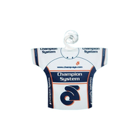 Mini maillots de football personnalisés de haute qualité pour les fans de football cadeau voiture mini t-shirt suspendu mini maillot cintre en plastique