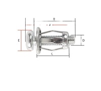 Écrou à riveter en acier au carbone zingué, insert fileté à expansion pétale pour inventaire de boutique en ligne