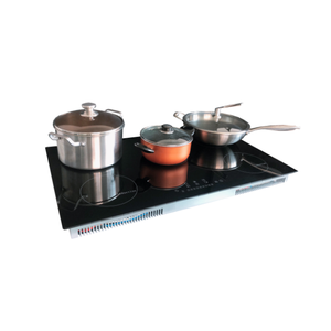 Lot de 5 éléments 36 in, éléments Cuiseur de cuisine à Induction de Surface lisse, pont de cuisine, noir - Product Image 5