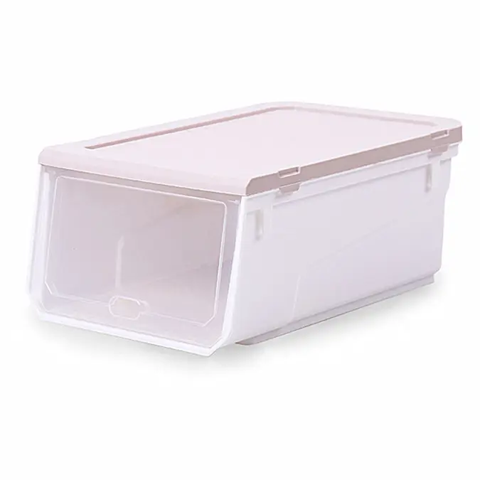 Caja contenedor <span class=keywords><strong>Led</strong></span> para almacenamiento, cajón transparente de plástico para zapatos